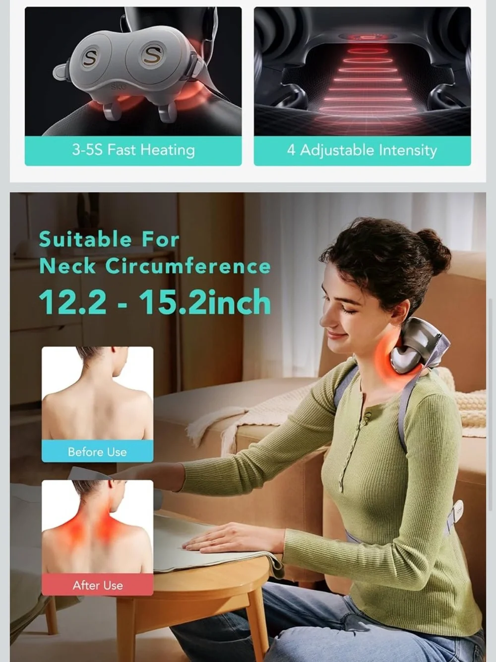 SKG H7 Neck, Shoulder, Back Massager